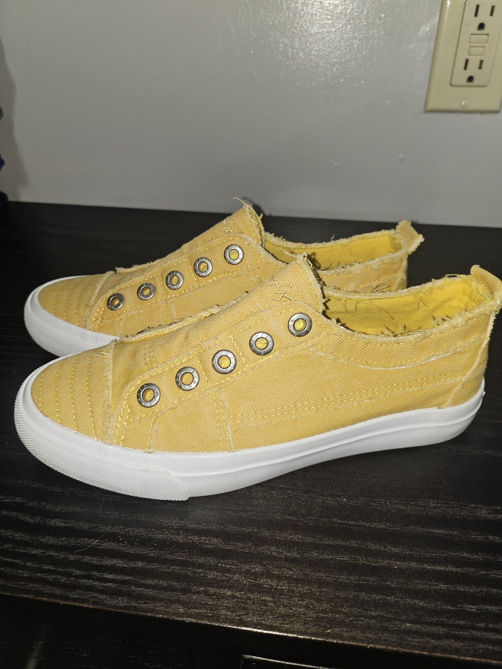 Blowfish Yellow Slip-On Canvas Sneakers